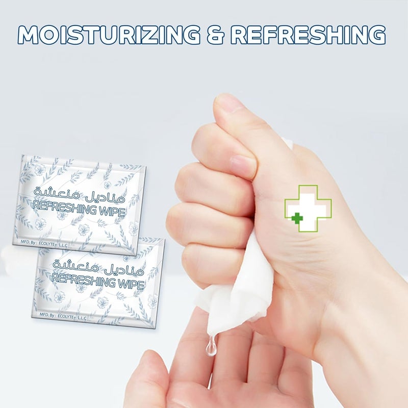 ECOLYTE+ مناديل مبللة مضادة للبكتيريا إيكوليت+ - 100 عبوة - Image 3